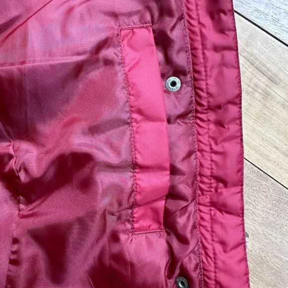 Eddie Bauer EB550 Puffer Vest Womens L Red Full Zip Goose Down Outdoor H… - Picture 6 of 11